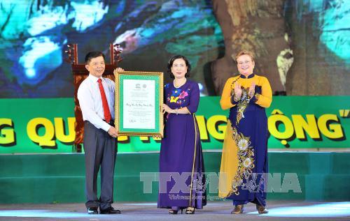 Phong Nha-Ke Bàng inscrit pour la 2e fois au patrimoine mondial